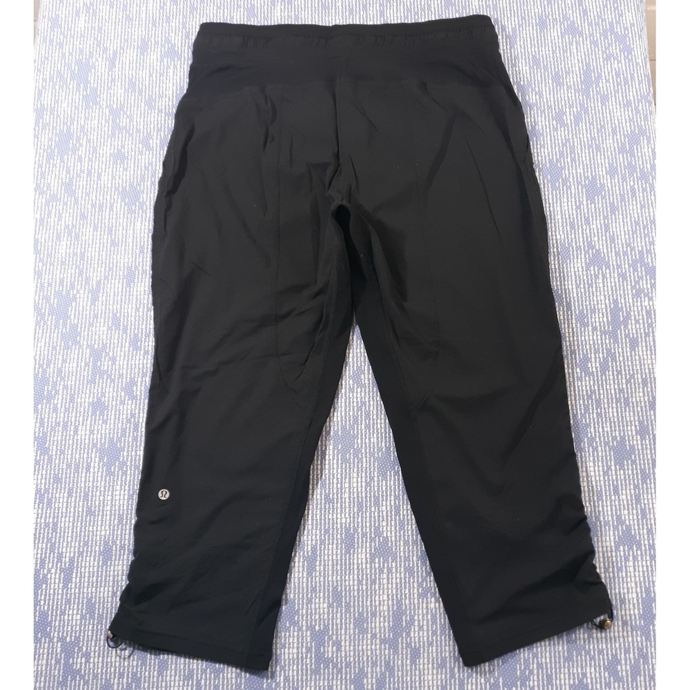 Lululemon Dance Studio Joggers Crop Pants Womens Size 14 Black High Rise LW6CDQS